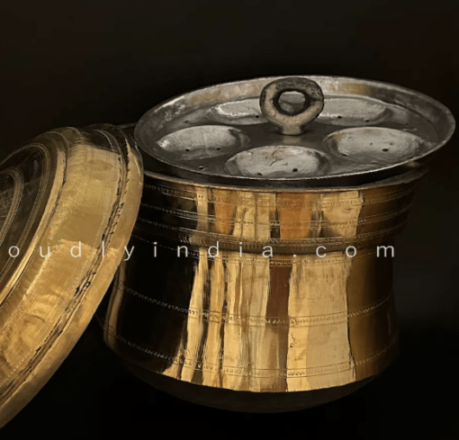 TRADITIONAL IDLI PATHRAM (IDLI COOKER-IDLI MAKER-STEAMER) - POLISHED - Image 2